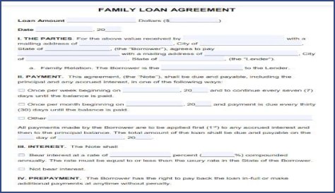 How do I report interest on a family loan?